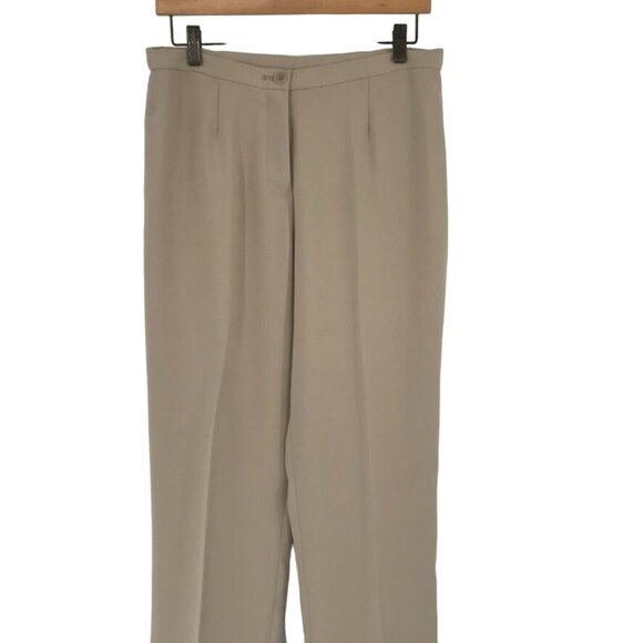 Pendleton Womens Beige High-Waisted Trousers pants Size 10 short - Picture 7 of 13